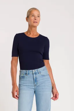 Kings Of Indigo Kings of Indigo Damen vegan T-Shirt Rina Peacoat Navy – Produktbild 1 von 1