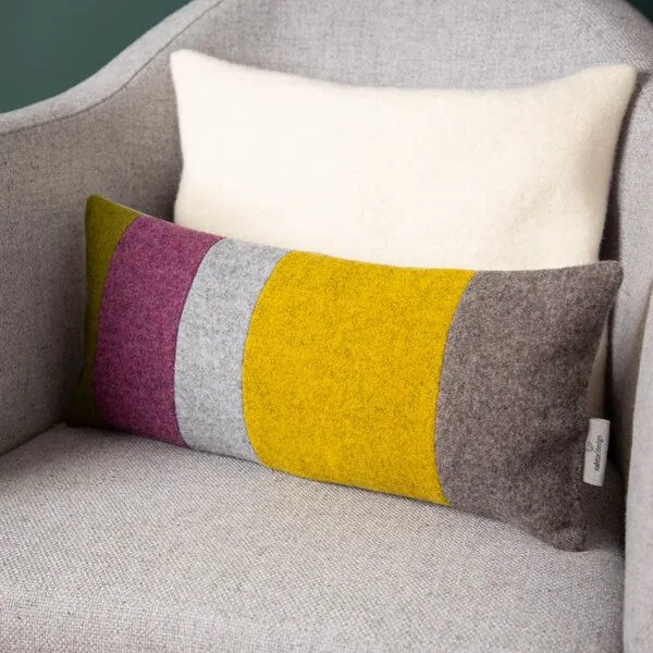 nahtur-design nahtur-design Rückenkissen mit Wollefüllung | Rückenstützkissen, No_4 (bunt), – Produktbild 1 von 4