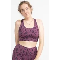 boochen boochen Sport BH Ubud mit Leopard Print, Lila leopard, – Produktbild 1 von 1