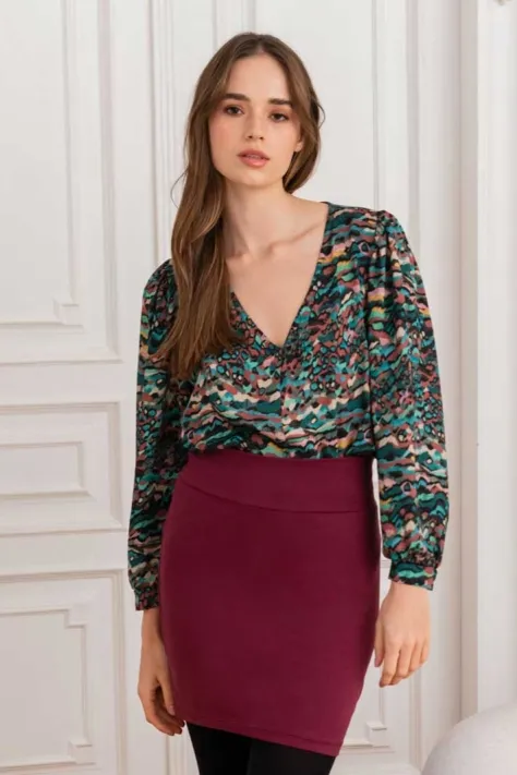 WiDDA WiDDA Damen vegan Bluse Lubo Mit Grafikdruck Mehrfarbig, Mehrfarbig, – Produktbild 2 von 2