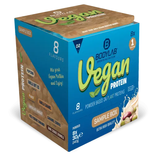 Bodylab24 Vegan Protein Probierbox 2 (8 Proben je 30g) – Produktbild 1 von 2