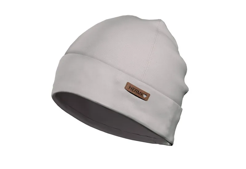 HERMKO Beanie 881210 Kinder Mütze aus 100 % Bio-Baumwolle für die Übergangszeit, Grau, – Produktbild 1 von 2