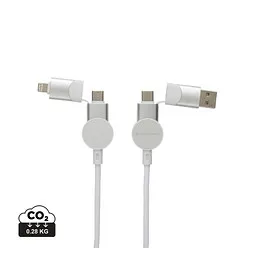 Urban Vitamin Oakland RCS rKunststoff 1,2m 6-in-1 Fast-Charging 45W Kabel, weiß – Produktbild 1 von 1