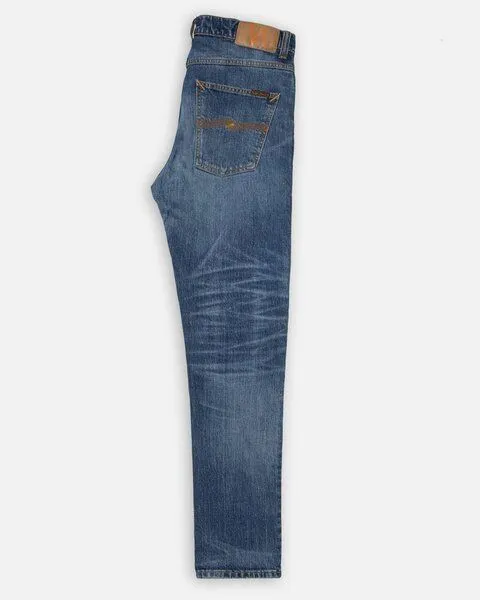 Nudie Jeans Nudie Jeans Solid Ollie Jeans - aus Bio-Baumwolle, Blue, – Produktbild 6 von 8