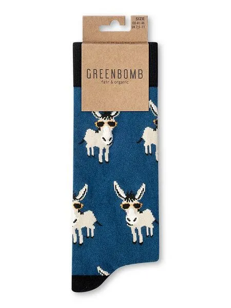 GreenBomb GreenBomb Funky Donkey 2 Socks, Weiß (mix), – Produktbild 1 von 2