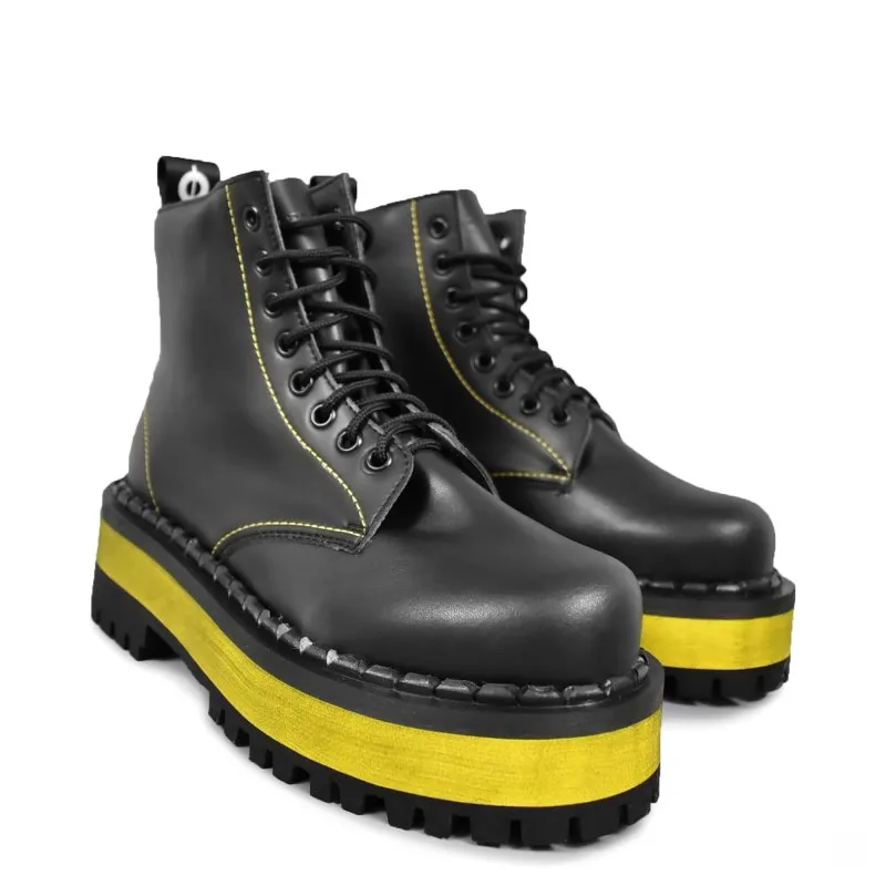 Altercore Altercore Damen vegan Schuhe 653 Vegan Gelb, Schwarz, – Produktbild 2 von 2