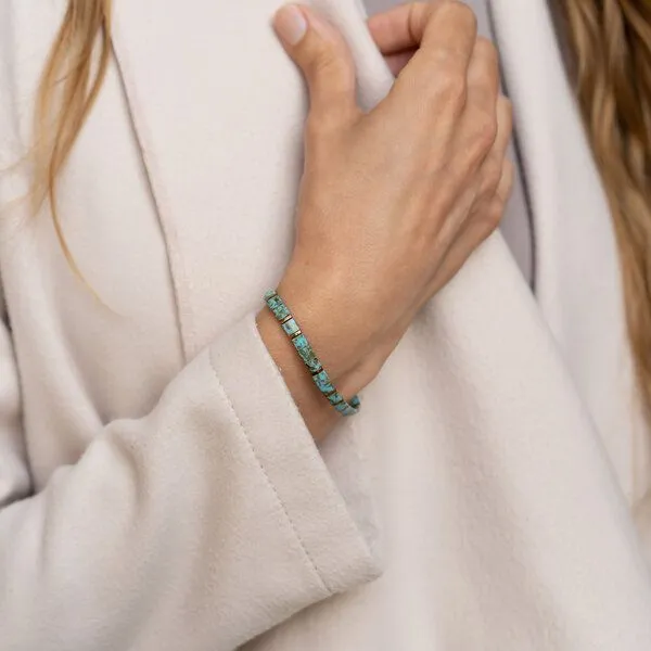 juni juni Türkises Perlenarmband "Janubio" – Produktbild 3 von 4
