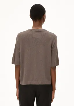 ARMEDANGELS ARMEDANGELS Damen vegan T-Shirt Lizaa Lino Braun – Produktbild 1 von 1
