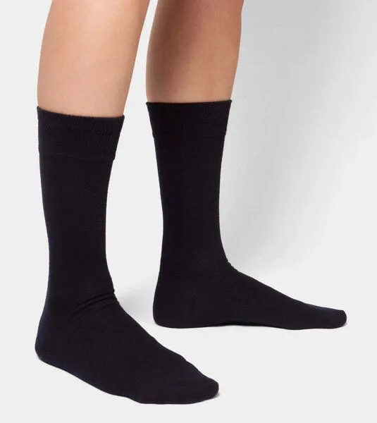 DillySocks DillySocks High Rise Socken im 3er-Pack aus Biobaumwoll-Mix, Schwarz, – Produktbild 2 von 6