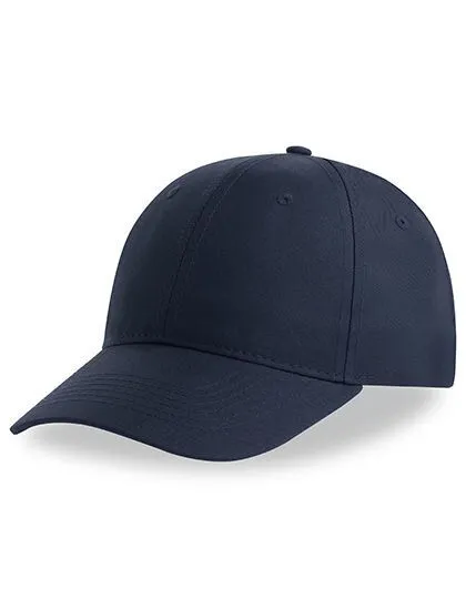 Atlantis Headwear Atlantis Headwear Recy Six Cap Klassische, strukturierte Baseballkappe, Geschwungener Schirm, Klettverschluss, Navy (blau), – Produktbild 1 von 3