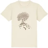 Life Tree Life-Tree Shirt aus Biobaumwolle Fairwear für Kids "Hanging On" in verschiedenen Farben, Vintage white, – Produktbild 1 von 1