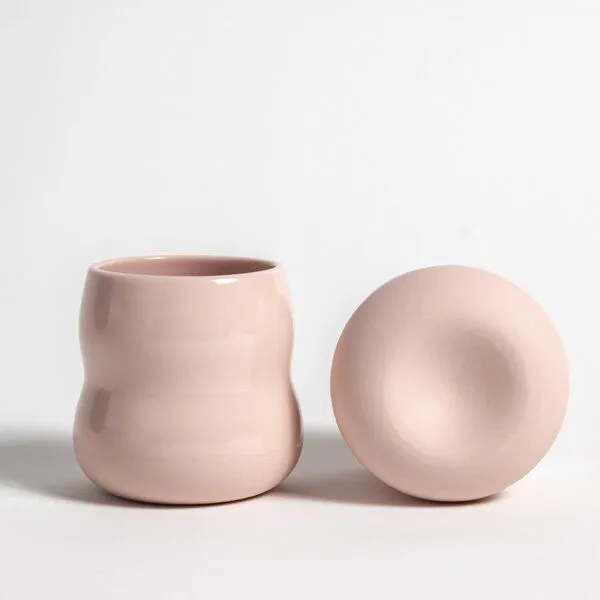 Zaunkönig Zaunkönig Porzellanbecher / Kindergeschirr, Rosa, – Produktbild 1 von 4