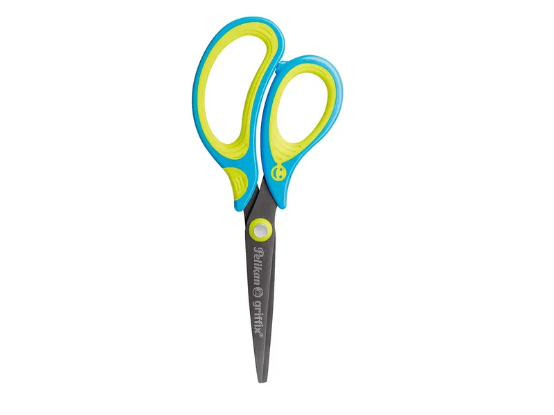 Pelikan Pelikan Ergonomische Schulschere "griffix" neon fresh blue,fürLinkshänder*innen,spitz,15cm – Produktbild 1 von 1