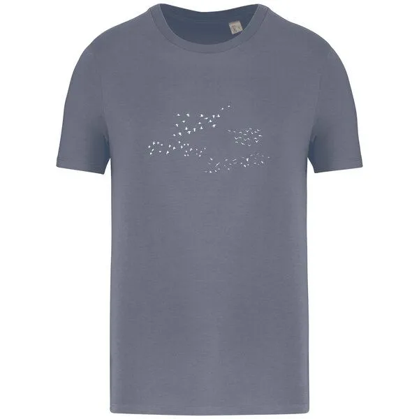 Greenspired Greenspired Basic Bio T-Shirt Skybirds Nr. 4 ( 155g/m²) XXS - 5 XL, Mineralgrau, – Produktbild 1 von 1