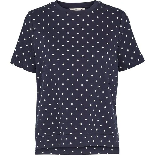 Basic Apparel Basic Apparel T-Shirt Vendela aus Bio-Baumwolle, Blau-weiß (navy/off-white), – Produktbild 1 von 1