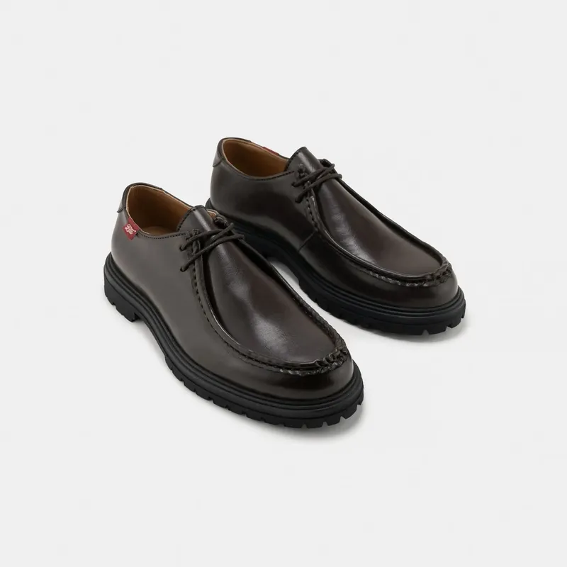 Zèta Zèta Herren vegan Schuhe Unisex Soajo, Dunkelbraun, – Produktbild 2 von 2