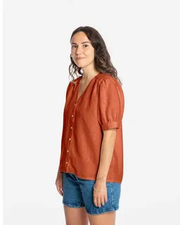 MATONA Matona Kurzärmelige Bluse | Day Blouse | aus Leinen – Produktbild 1 von 1