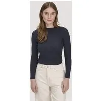hessnatur hessnatur Strick Pullover Fitted aus TENCEL Lyocell mit Bio-Baumwolle, Marine, – Produktbild 1 von 1