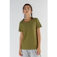 True North True North Damen Kurzarmshirt aus Bio-Baumwolle & Tencel Modal T-Shirt T1100, Olivegrün, – Produktbild 1 von 1
