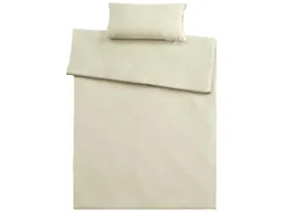 Bettwäsche "Single Jersey" aus Bio-Baumwolle 40 x 80 cm,/135 x 200 cm, natur – Produktbild 1 von 1