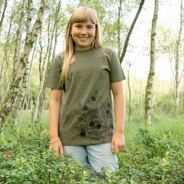 Cmig Cmig T-Shirt Kinder Blaubeere, Khaki (grün), – Produktbild 1 von 4