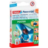 Tesa tesa Doppelseitige Selbstklebestrips 'Powerstrips' Poster, 20 Stk. – Produktbild 1 von 1