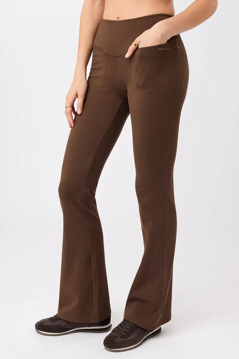 mandala MANDALA Damen vegan Hose Back Envelope Wilderness, Braun, – Produktbild 2 von 2