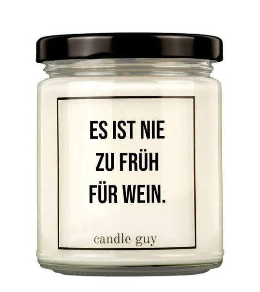 Candle Guy Candle Guy Duftkerze Es ist nie zu früh für Wein aus Sojawachs – Produktbild 1 von 3