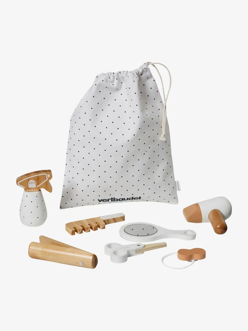 Vertbaudet Vertbaudet Kinder Friseur-Set aus Holz FSC®, Mehrfarbig, – Produktbild 1 von 2
