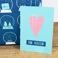 Bow & Hummingbird Bow & Hummingbird Postkarte Von Herzen – Produktbild 1 von 1