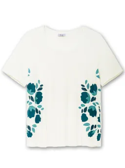 sheego Shirt ecru-bedruckt – Produktbild 1 von 1