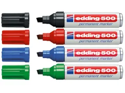 Edding 4er Set edding Permanentmarker "500" farbig sortiert – Produktbild 1 von 1