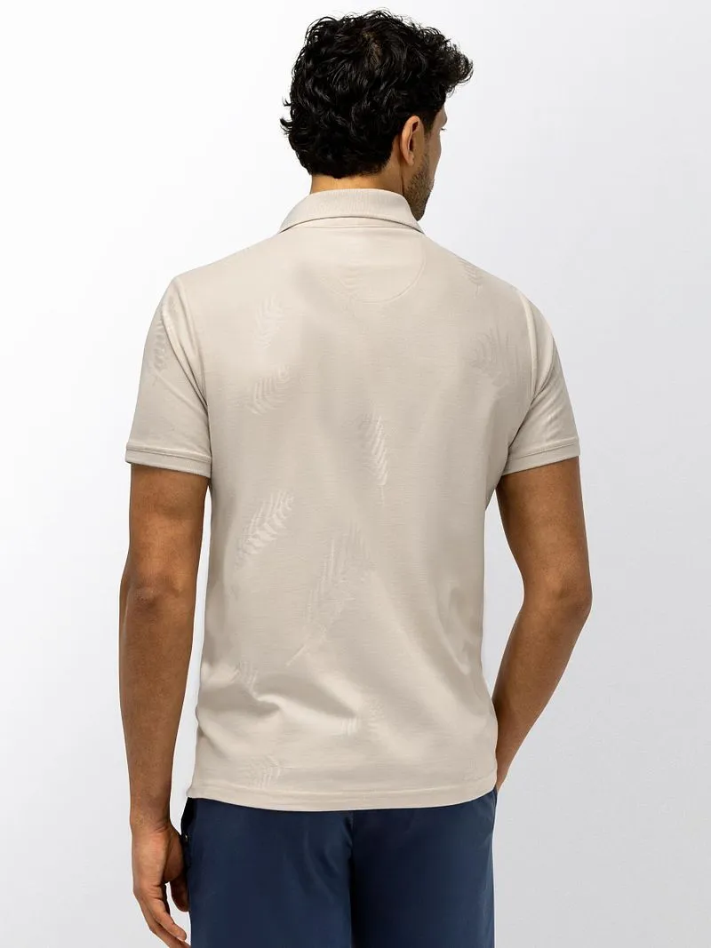 State of Art State of Art Polo Piqué Blattmuster Kit - Größe 3XL, Wollweiß, – Produktbild 5 von 5