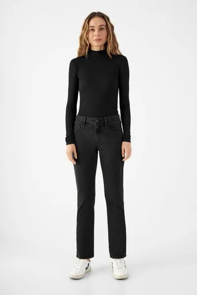 DAWN Damen Jeans SUNSET Regular Slim Soft Tencel DAWN TENCEL Mix, Vintage black, – Produktbild 3 von 4