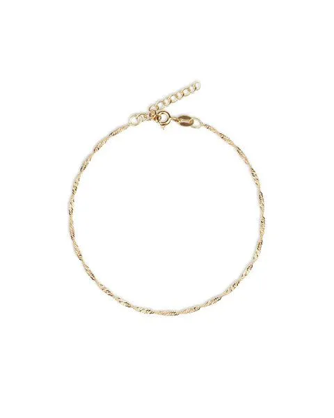 lille mus lille mus Armband 'Twist' 925 Silber, Gold, – Produktbild 2 von 3