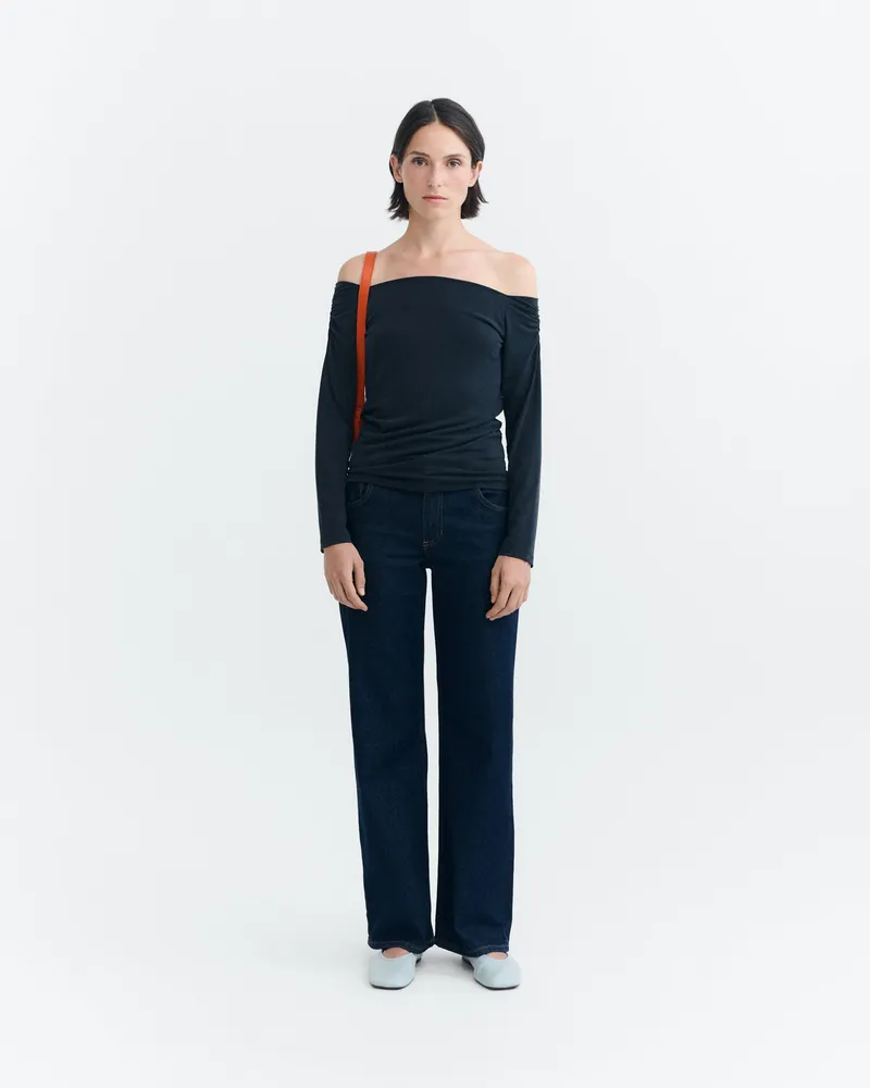 thinking mu Thinking MU Damen vegan Jeans Kettan Niedrige Leibhöhe Blau, Blau, – Produktbild 1 von 2