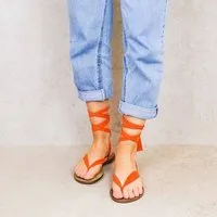 Rarámuri Weiches Band zum Kombinieren mit Ihren Rarámuri-Bandsandalen., Orange, – Produktbild 1 von 1