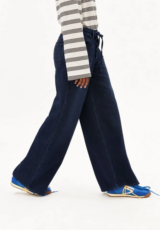 ARMEDANGELS ARMEDANGELS Boyfriend-Jeans ASTRAEAAS Jeans aus Bio-Baumwoll Mix Non Stretch (Non-Stretch) Mid waist, Blau, – Produktbild 4 von 4