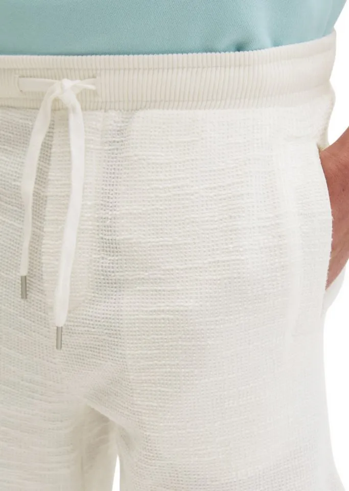 Marc O'Polo Marc O'Polo Shorts aus weichem Bouclé-Jersey, Weiß, – Produktbild 4 von 5