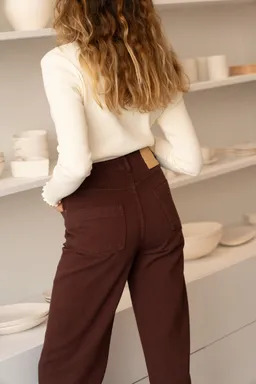 Näz Näz Damen vegan Hose Denim Elsa Braun – Produktbild 1 von 1