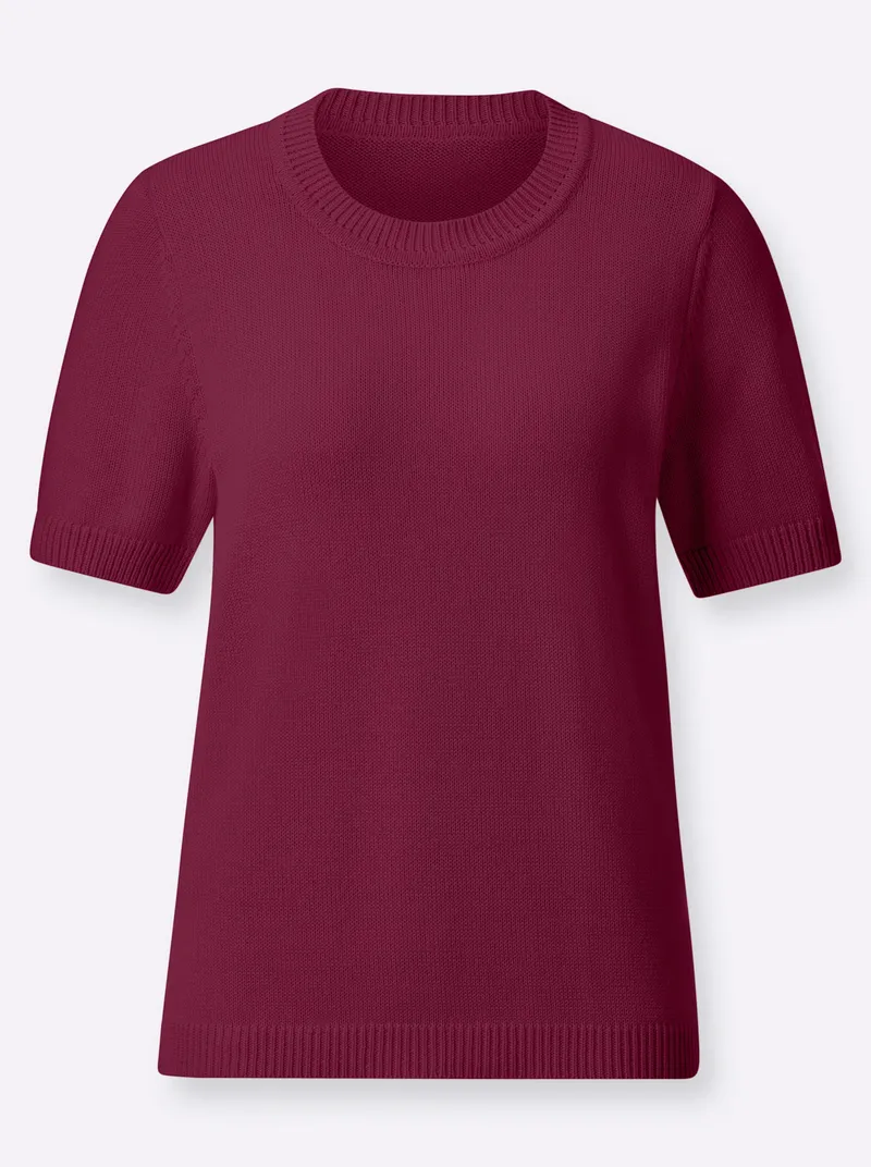 Witt Kurzarmpullover, Fuchsia, – Produktbild 2 von 2