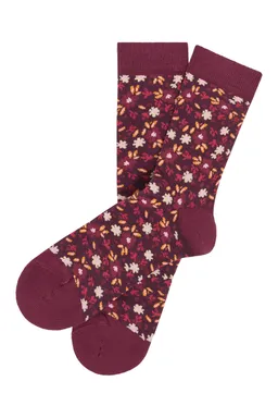 Tranquillo Socken Bloomyy - bloom burgundy / 39–42 – Produktbild 1 von 1