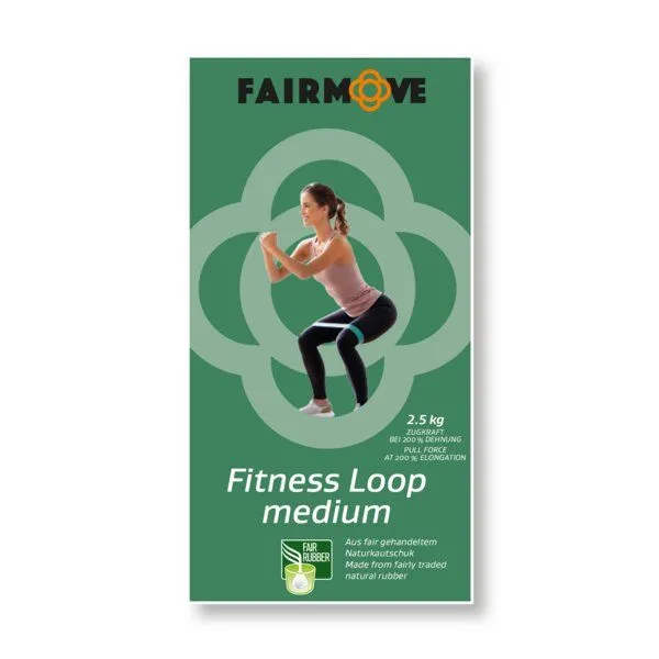 Fair Move Fair Move Fitness Loop 1 Stück in 5 verschienenen Stärken, Grün, – Produktbild 2 von 4