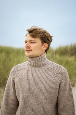 SALZWASSER NORDKAP – Grobstrick Rollkragenpullover (Herren) aus 100% Merinowolle (RWS) von SALZWASSER – Produktbild 1 von 1