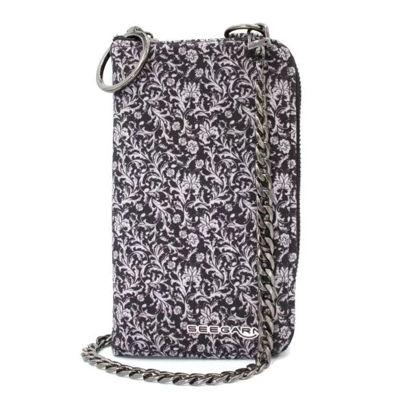 Seegarn Seegarn-Täschle / 2in1 Handy-Tasche und Geldbeutel (M23), K2 - kette schwarz, – Produktbild 2 von 5