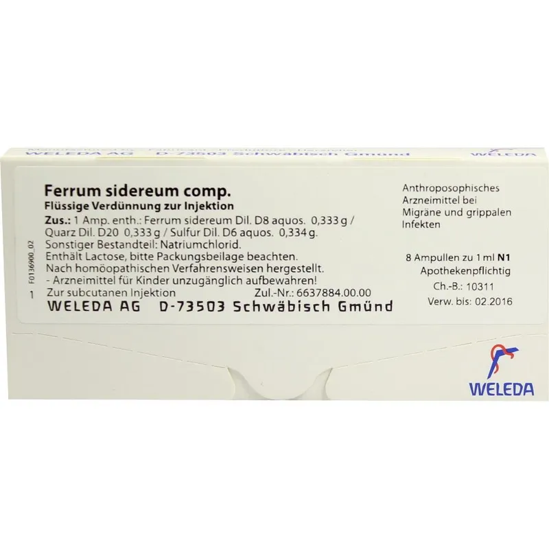 Weleda Ferrum Sidereum Comp. Ampullen – Produktbild 1 von 1