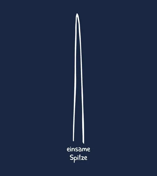 Gary Mash GARY MASH T-Shirt einsame Spitze aus Biobaumwolle, Dunkelblau, – Produktbild 4 von 4