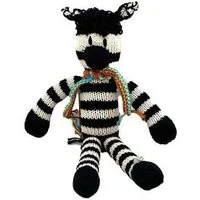 Kenana Knitters Kenana Knitters Stofftier ZEBRA aus Bio-Baumwolle. Made in Africa. – Produktbild 1 von 1