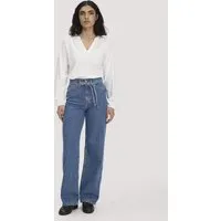 hessnatur hessnatur Jeans ALVA Wide Leg Soft aus Bio-Baumwolle mit TENCEL Lyocell, Dark blue, – Produktbild 3 von 8
