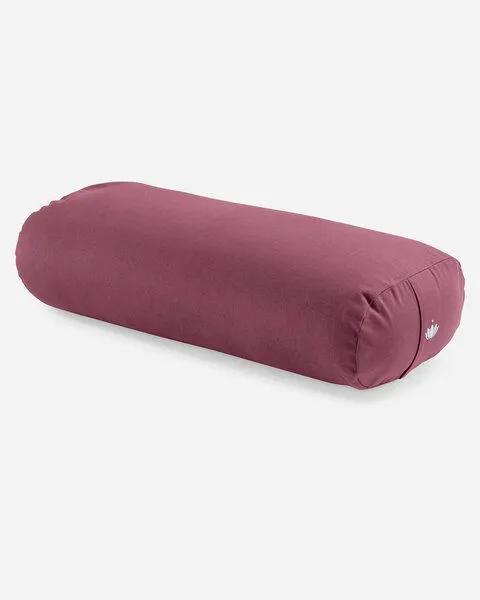 Lotuscrafts Lotuscrafts BIO Großer Yoga Bolster RESTORATIVE L mit weicher Kapokwolle gefüllt, Aubergine, – Produktbild 3 von 4
